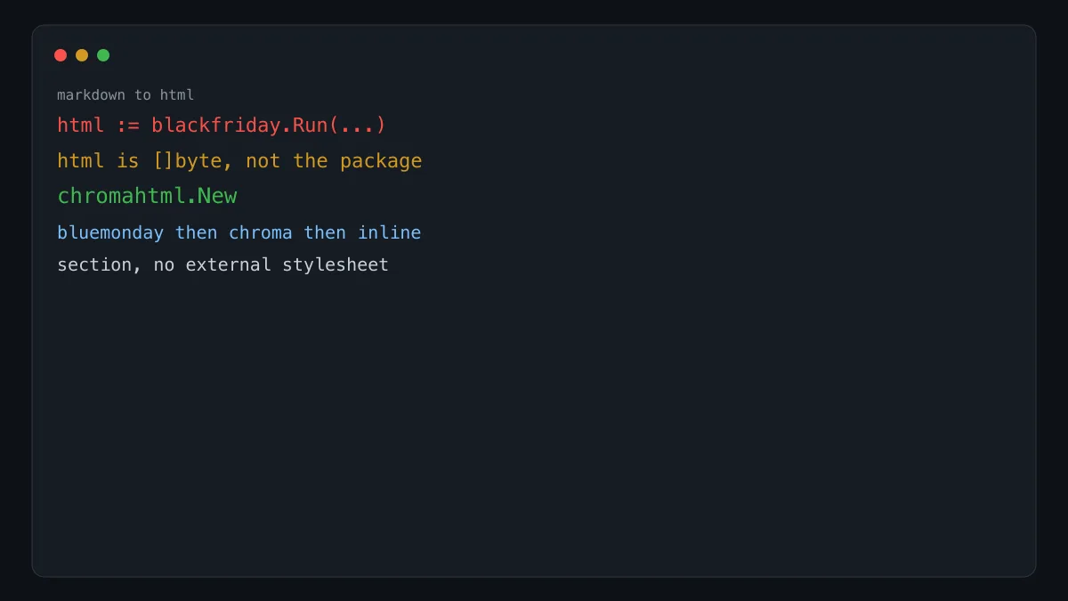 Go 转 Markdown:变量名挡住了 html 包
