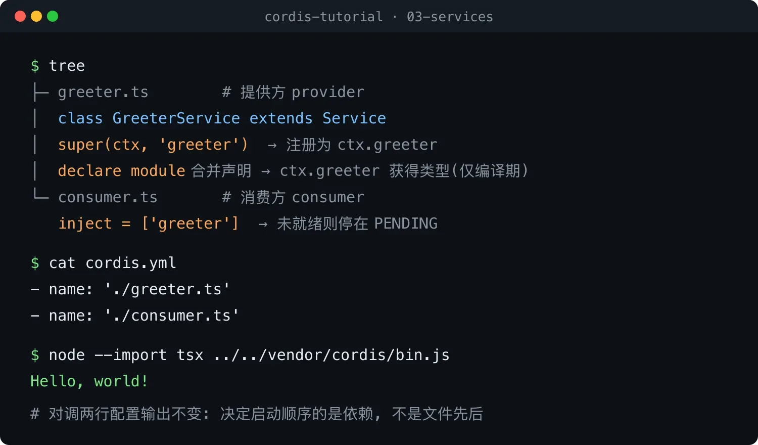 Cordis 教程 3:插件服务与 inject