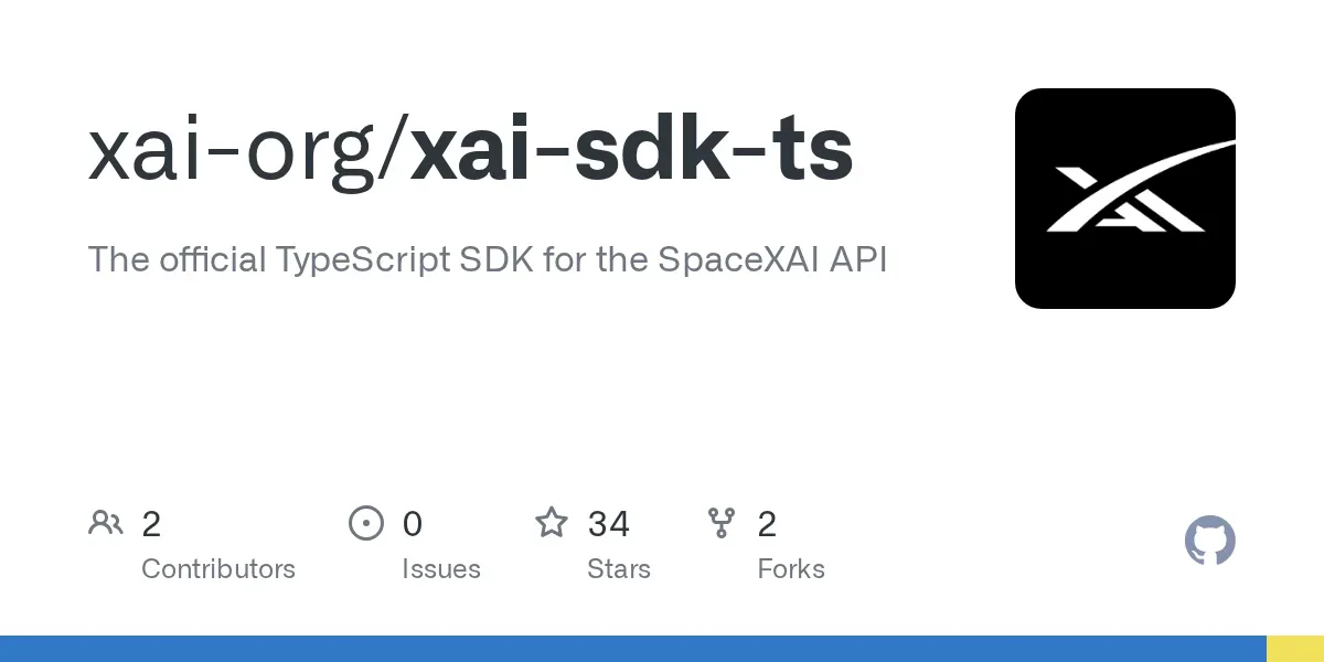 SpaceXAI TypeScript SDK 仓库