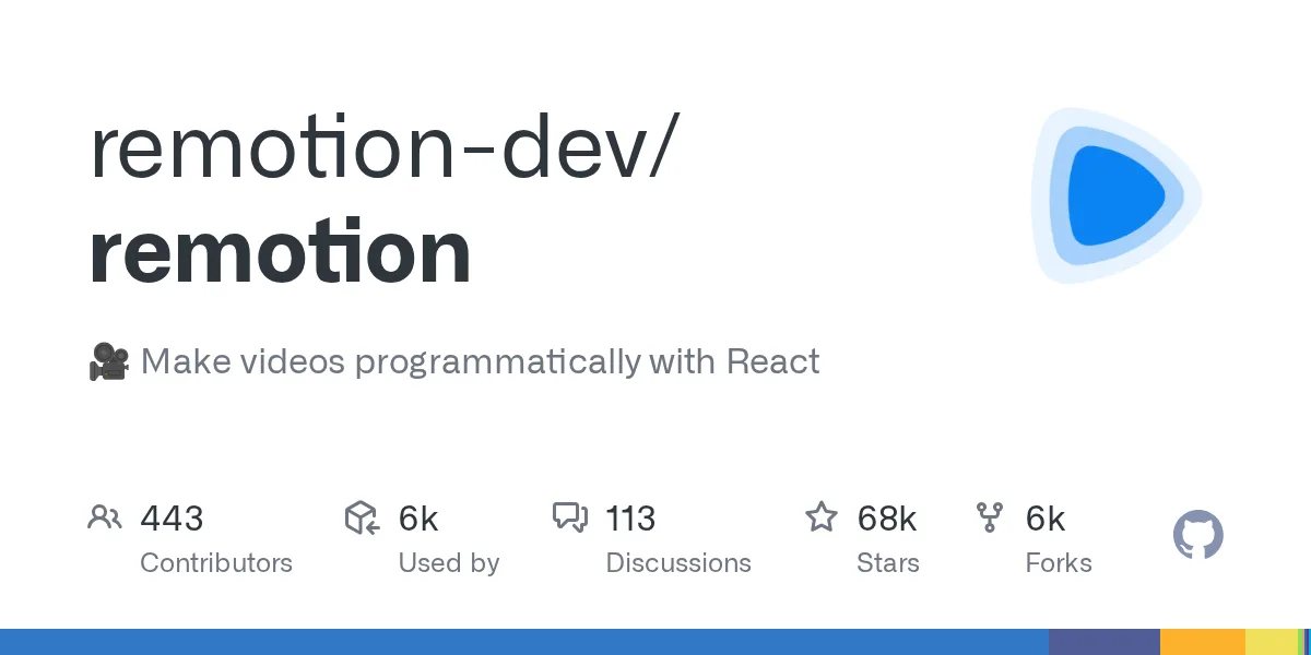 视频就是 React 组件,Remotion 让 agent 用代码出片