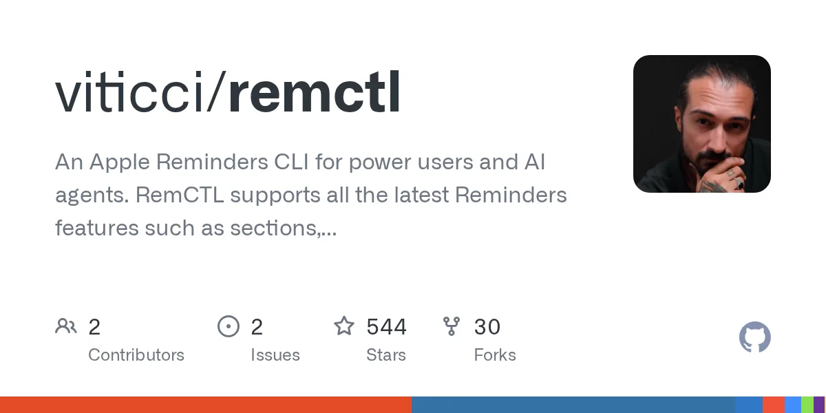 MacStories 作者开源 RemCTL:让 AI 管你的 Apple 提醒事项