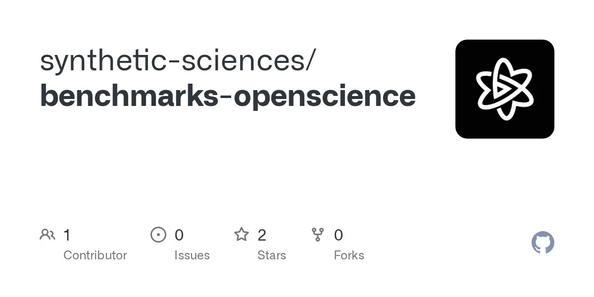 benchmarks-openscience:所有计分试验轨迹公开