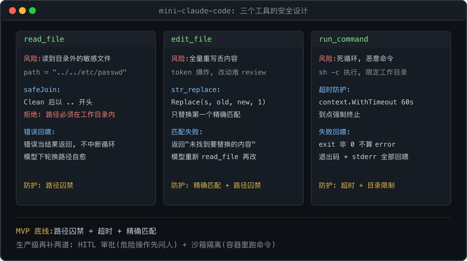 三个工具的安全设计