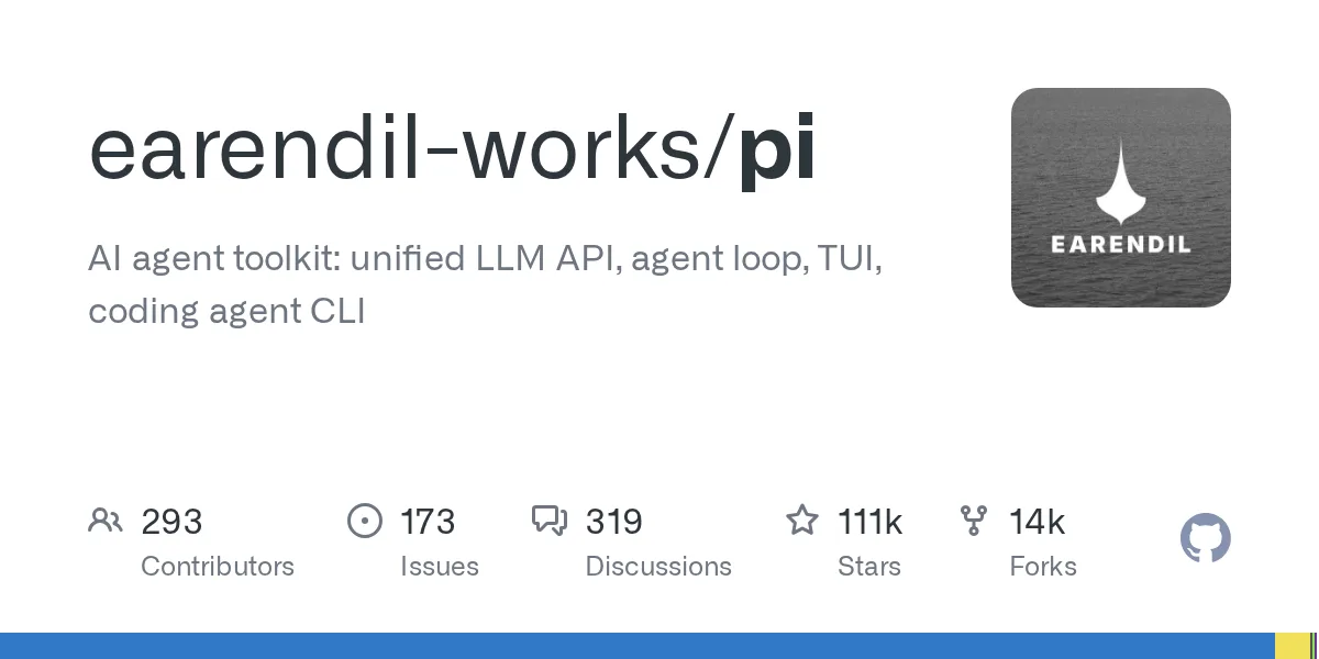 111 千星的 Pi:agent 工具包里什么都有,还支持自我扩展