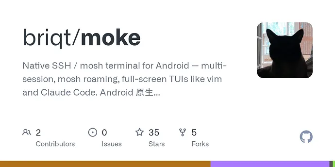 安卓 SSH 客户端 Moke：Tailscale 与代理都内置了