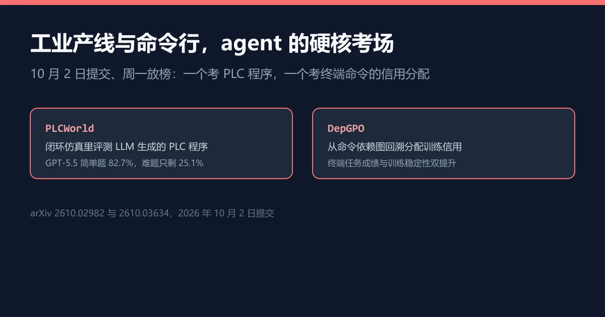 产线上的 PLC，命令行里的功劳簿