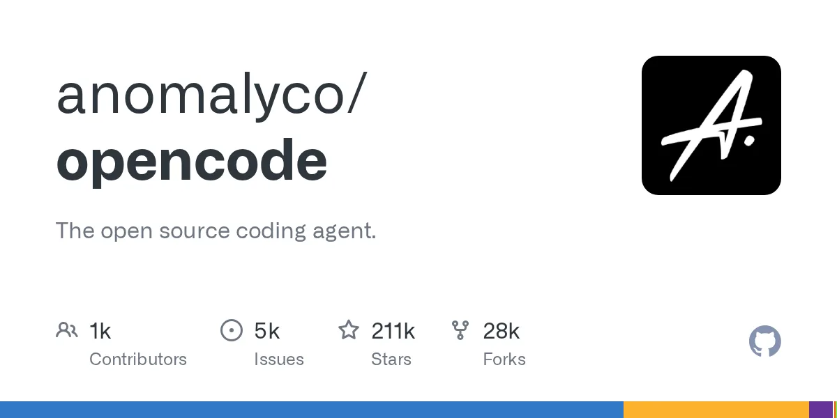 仓库卡:OpenCode 21.1 万星