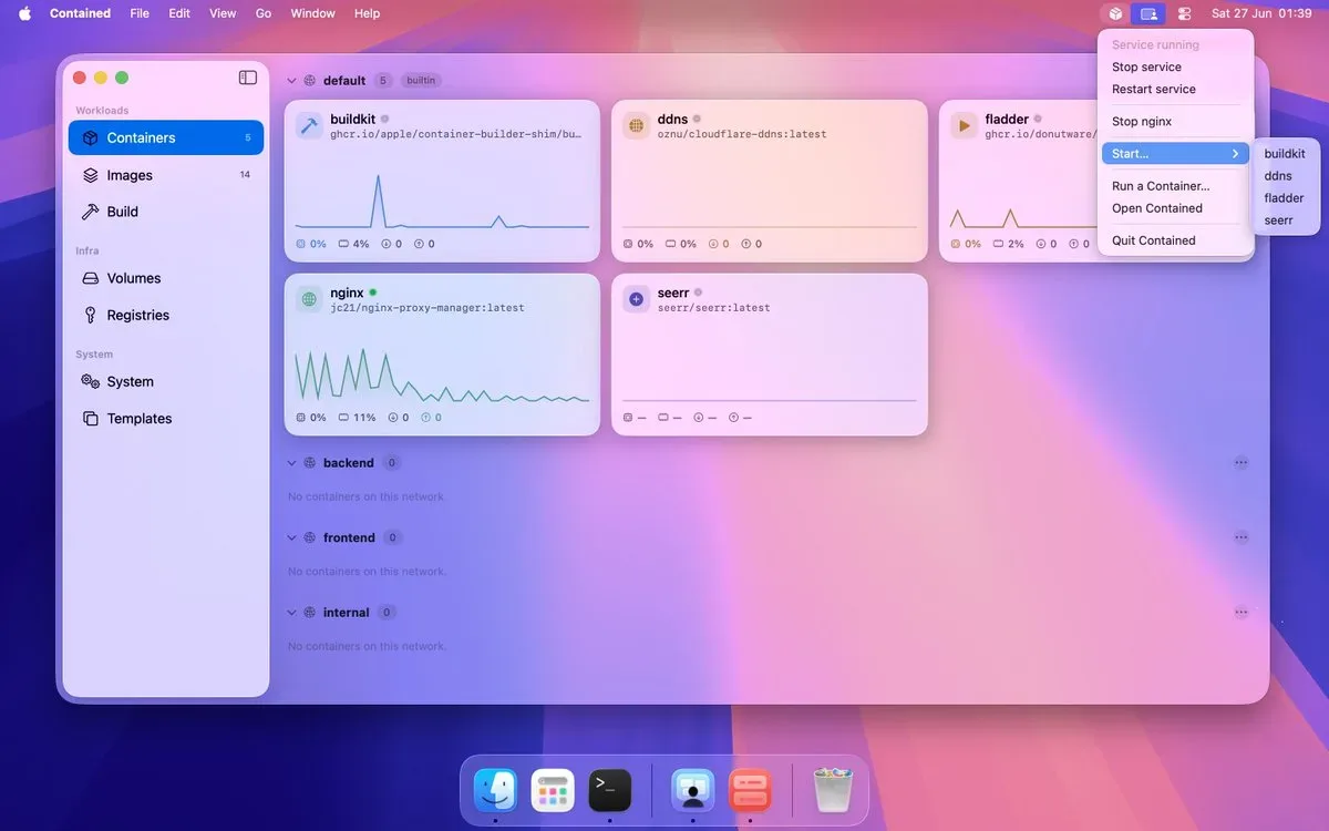 Apple 容器有了原生 GUI:试试 Contained