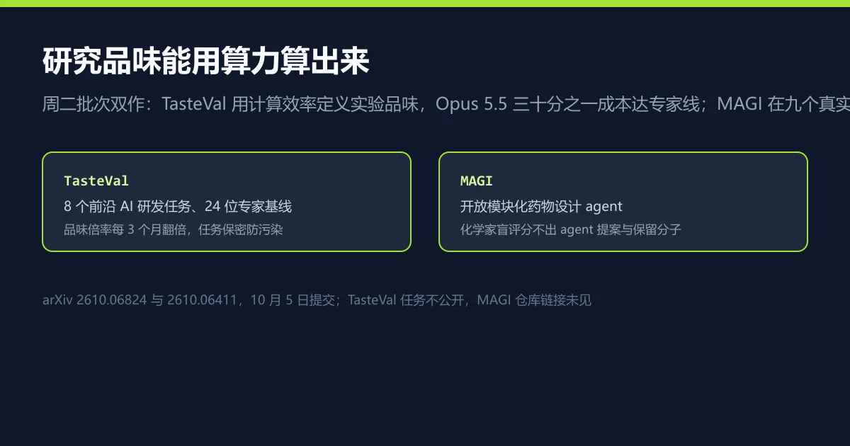 研究品味能用算力算出来