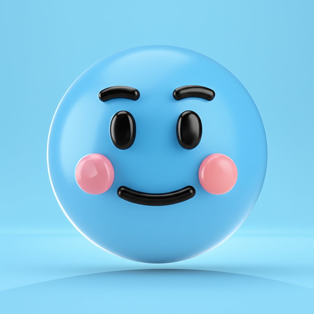 3D表情包塑料质感设计